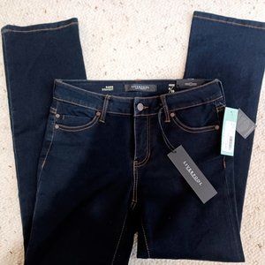 NWT! Liverpool Sadie straight leg jeans.  Size 6 / 28 Petite Dark Wash
